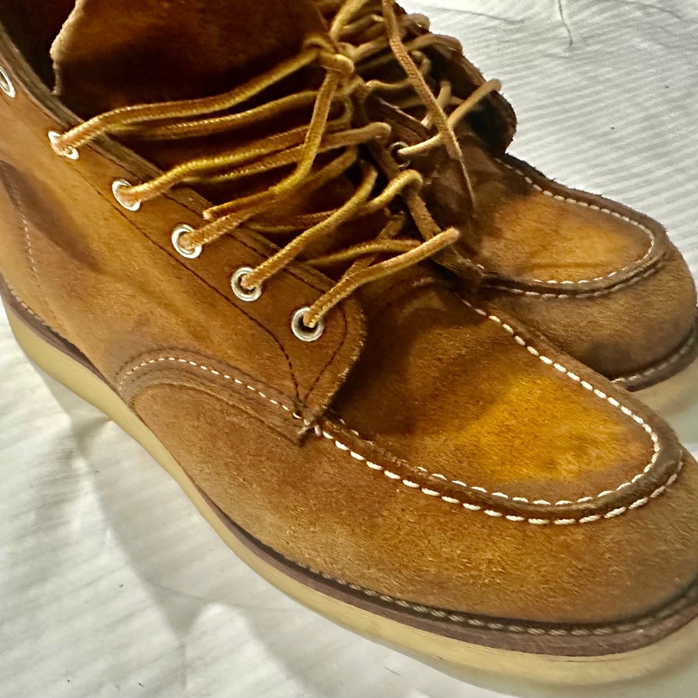 Red Wing Shoes classic 6” moc toe boots -limited brushed suede leather